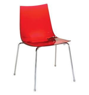 CHAISE FLASHY ROUGE