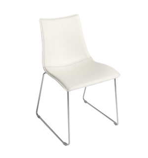 CHAISE GLAMOUR BLANC