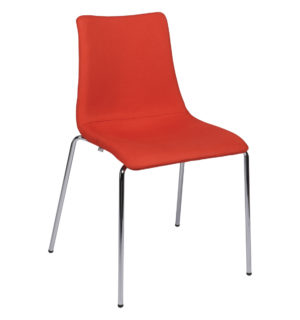 CHAISE LOOK TISSU ROUGE ORANGE