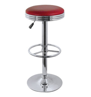 TABOURET KAPSULE ROUGE