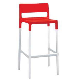 TABOURET LOOPING ROUGE
