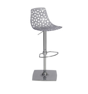 TABOURET TRESSE TRANSPARENT
