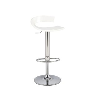 WHITE TWIST STOOL