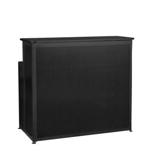 BAR AVEC RANGEMENT NOIR - 120x50