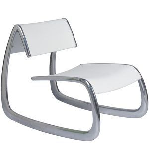 WHITE LUGE FIRESIDE CHAIR