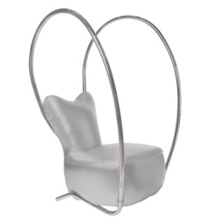 FAUTEUIL SEXY GRIS BRILLANT