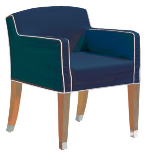 FAUTEUIL MARLY BLEU FONCE