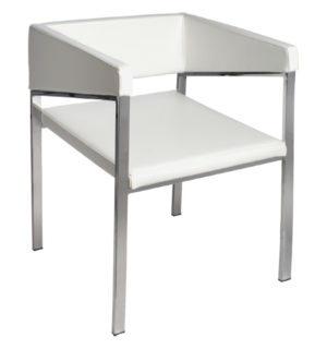 FAUTEUIL TRAPEZE BLANC