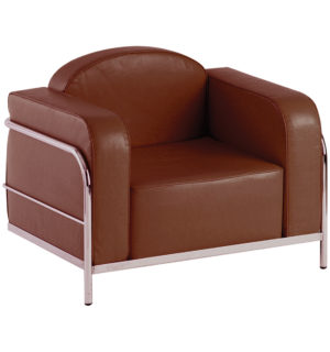 FAUTEUIL HELENA MARRON FONCE