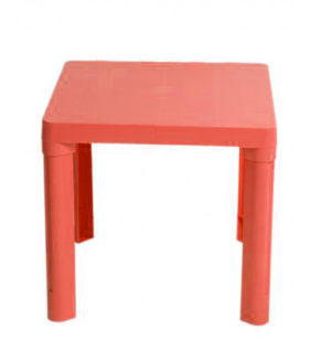 TABLE PLASTIQUE BABY ROUGE ORANGE