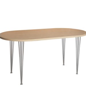 TABLE FORUM OVALE PIEDS FIL BOIS
