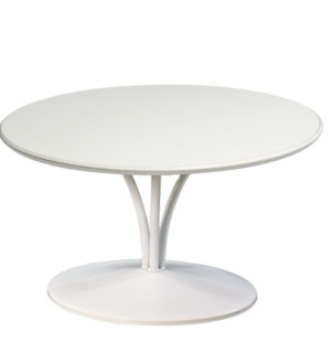 TABLE BASSE TRILOGIE BLANC - Ø 80