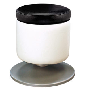 POUF ALLOHA BLANC/NOIR
