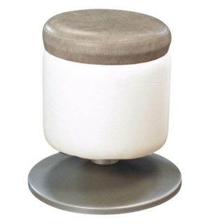 POUF ALLOHA BLANC/GRIS