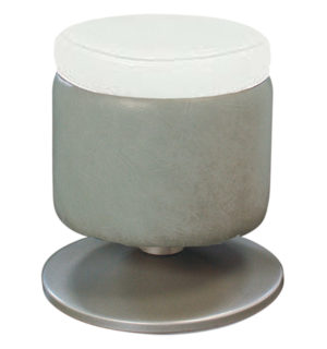 POUF ALLOHA GRIS/BLANC