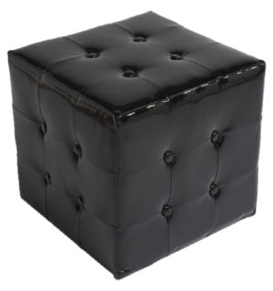 POUF DOC NOIR BRILLANT