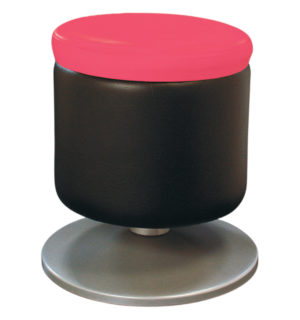 POUF ALLOHA NOIR/ROSE
