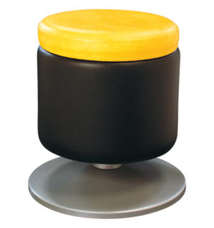 POUF ALLOHA NOIR/JAUNE