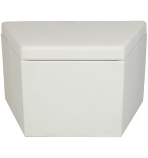 POUF BRAZIL TRAPEZE BLANC/BLANC