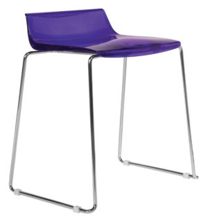 PURPLE FLASHY LOW STOOL