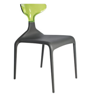 BLACK/GREEN SILHOUETTE CHAIR