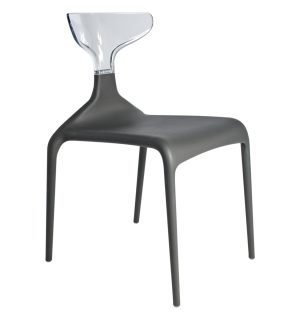 BLACK/TRANSPARENT SILHOUETTE CHAIR