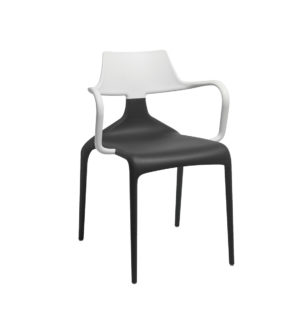 CHAISE DONUTS NOIR/BLANC