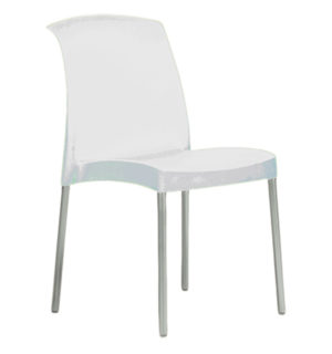 WHITE LOOPING CHAIR