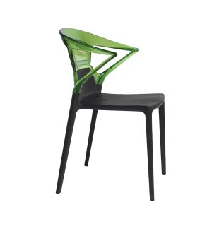 BLACK/GREEN CAPRICE CHAIR