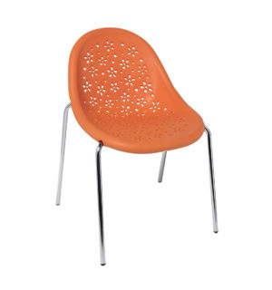 ORANGE FLOWER CHAIR