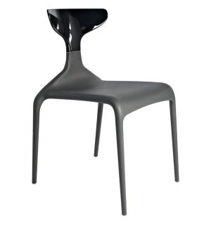 CHAISE SILHOUETTE NOIR/NOIR