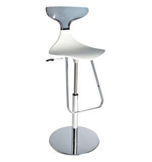 WHITE SILHOUETTE STOOL