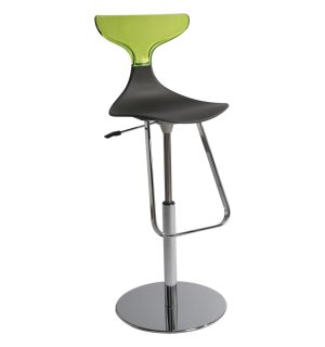 TABOURET SILHOUETTE NOIR/VERT