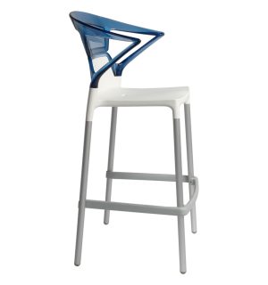 TABOURET CAPRICE BLANC/BLEU