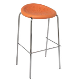 ORANGE FLOWER STOOL