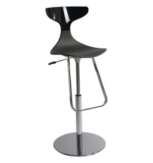 TABOURET SILHOUETTE NOIR/NOIR
