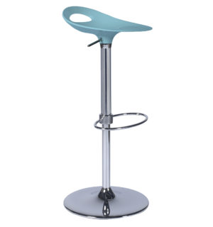 BLUE LACQUERED FLASHY STOOL