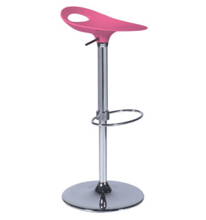 PINK LACQUERED FLASHY STOOL