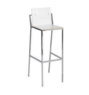 WHITE SEVENTY STOOL