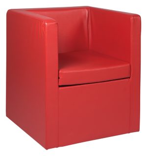 FAUTEUIL CUBE ROUGE