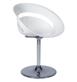 FAUTEUIL FLASHY BLANC LAQUE