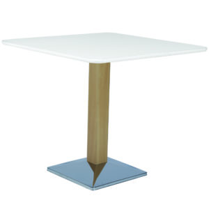 WOOD/WHITE SPOT TABLE