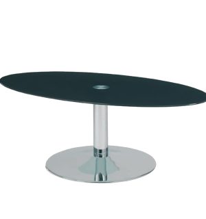 TABLE BASSE FOLIE VERRE NOIR OPAQUE