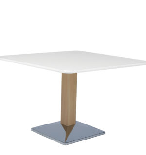 WOOD/WHITE SPOT LOW TABLE