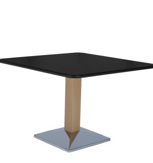 WOOD/BLACK SPOT LOW TABLE