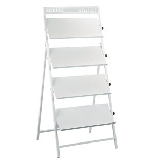 PRESENTOIR INCLINE BLANC