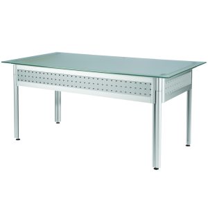 GREY/GLASS DECO DESK - 150x80