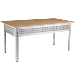 GREY/WOOD DECO DESK - 120x80