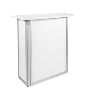 WHITE FOLDING COUNTER