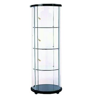 BLACK HIGH ROUND SHOWCASE